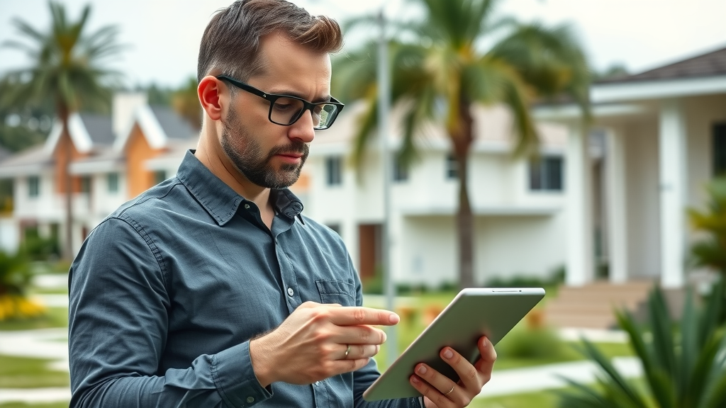 Real estate agent performing home valuation for inherited property Orlando