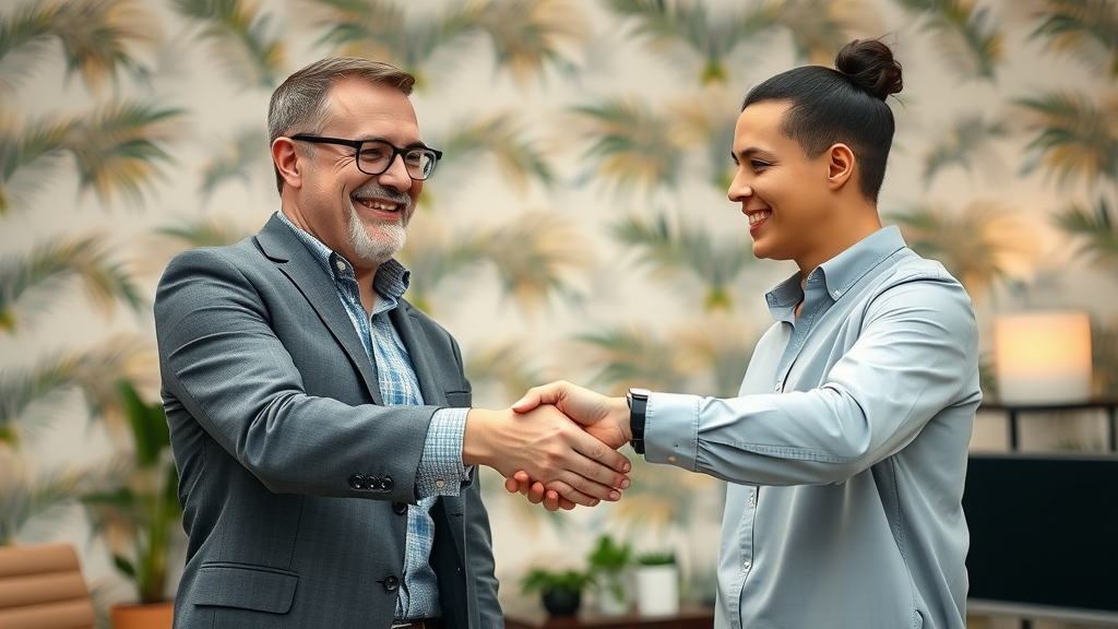 trustworthy business handshake Orlando cash home buyer with homeowner