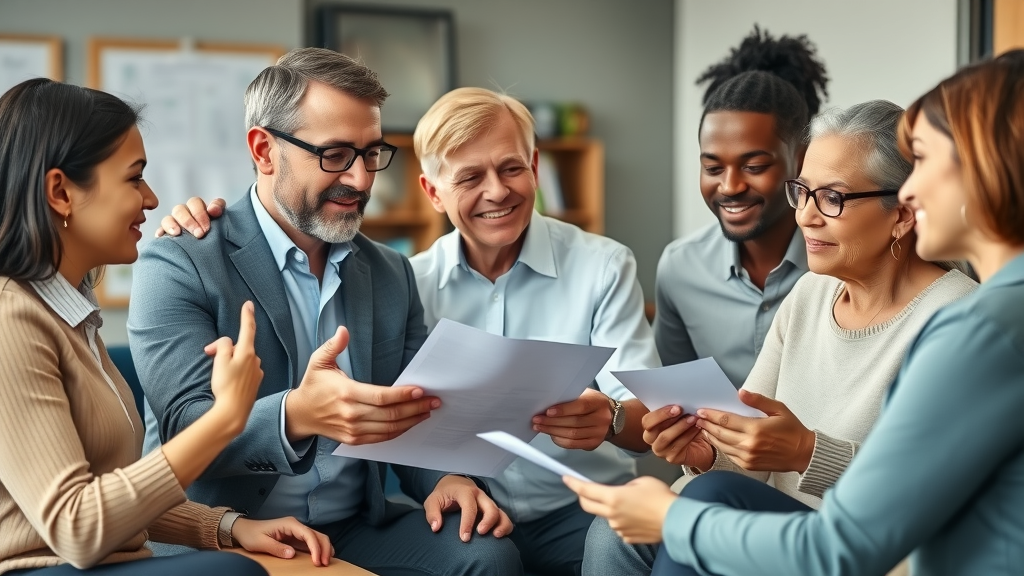 Professional real estate advisor consulting family about selling inherited property in Orlando