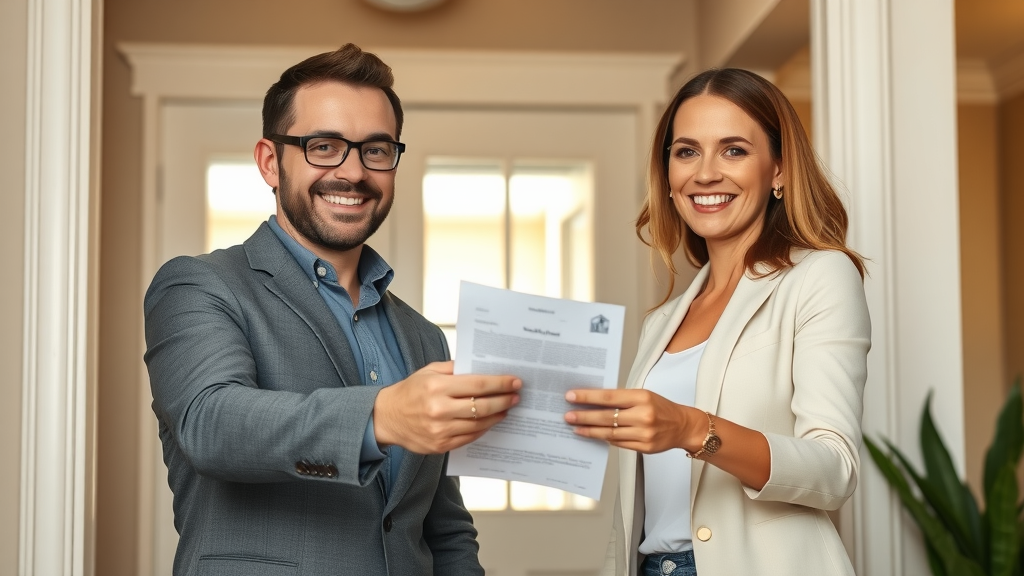 real estate agent credentials success handshake with new homeowner