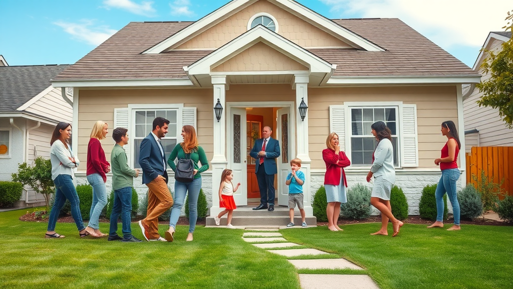 open house event with visitors touring single-family house orlando home selling strategy